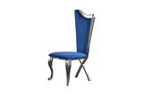 B-Ware KAWOLA Stuhl AMALIA Esszimmerstuhl Barock Velvet blau