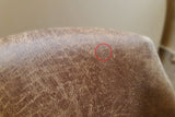 B-Ware KAWOLA Stuhl Cali Sessel Microfaser taupe Füße Edelstahl