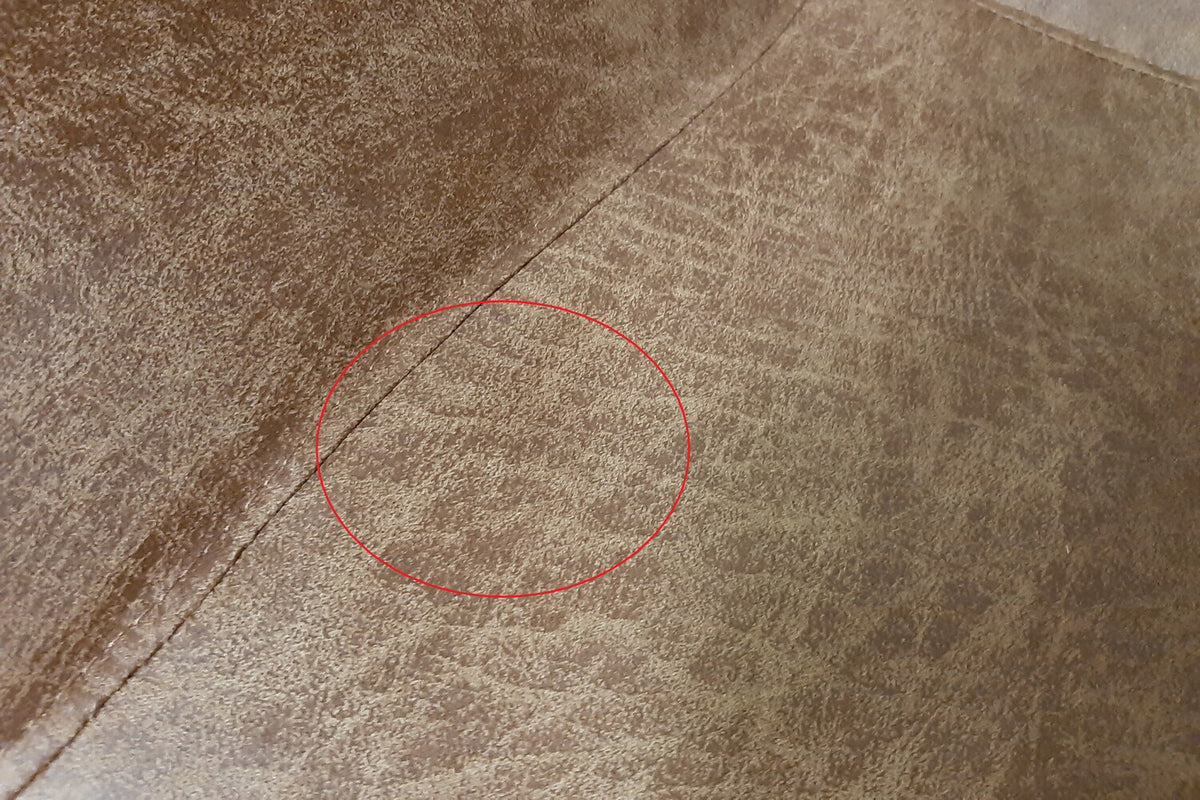 B-Ware KAWOLA Stuhl Cali Sessel Microfaser taupe Füße Edelstahl