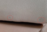 B-Ware KAWOLA Stuhl Cali Sessel Microfaser taupe Füße Edelstahl