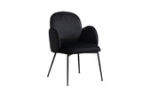 B-Ware KAWOLA Stuhl DEON Esszimmerstuhl Velvet schwarz