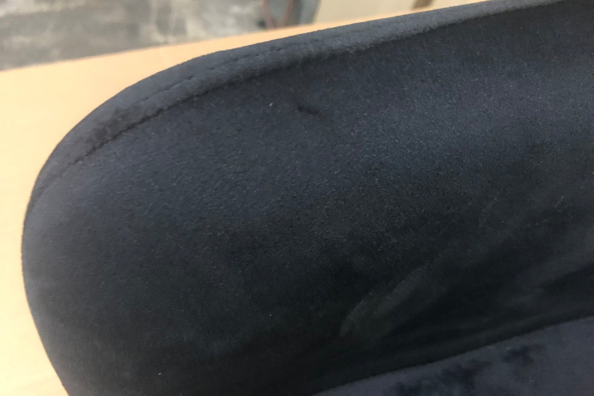 B-Ware KAWOLA Stuhl ENYA Esszimmerstuhl Velvet grau