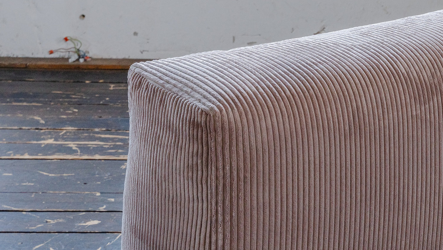 KAWOLA Armlehne / Rückenlehne MIA Cord taupe