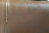 KAWOLA B-Ware Stuhl Loui Sessel Kunstleder schwarz Füße Edelstahl