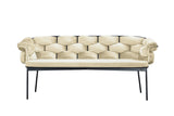 KAWOLA Bank MONTY Sitzbank 240cm Velvet cremeweiß