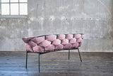 KAWOLA Bank MONTY Sitzbank 240cm Velvet rosa