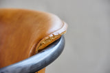 KAWOLA Barhocker Trivia Lederbarhocker cognac B/H/T: