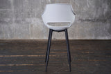 KAWOLA Barhocker ZAJA Barstuhl Sitzhöhe 76 cm Kunststoff weiß