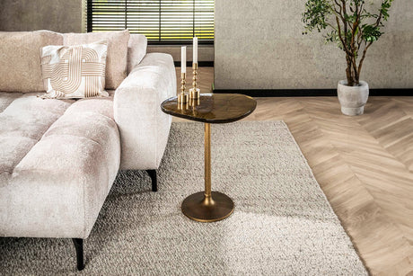 KAWOLA Beistelltisch DARI M Glas gold