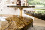 KAWOLA Beistelltisch DARI M Glas gold