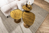 KAWOLA Beistelltisch DARI XL Glas gold