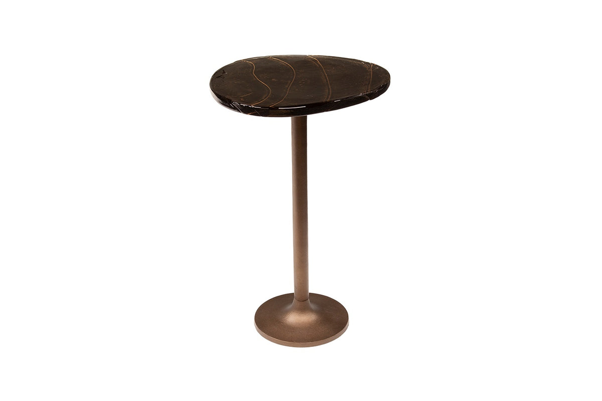 KAWOLA Beistelltisch DARI XL Glas kupfer