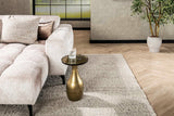 KAWOLA Beistelltisch MOKKA Glas gold, 30 x 30