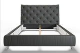 KAWOLA Bett ANNY Polsterbett Leder schwarz