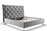 KAWOLA Bett ANNY Polsterbett Leder schwarz