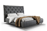 KAWOLA Bett ANNY Polsterbett Leder schwarz