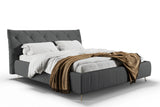 KAWOLA Bett ANNY Polsterbett Leder schwarz