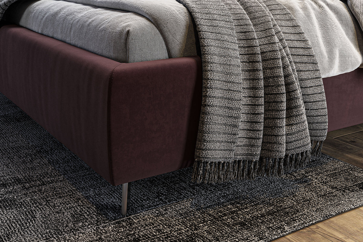 KAWOLA Bett ANNY Polsterbett Velvet purple