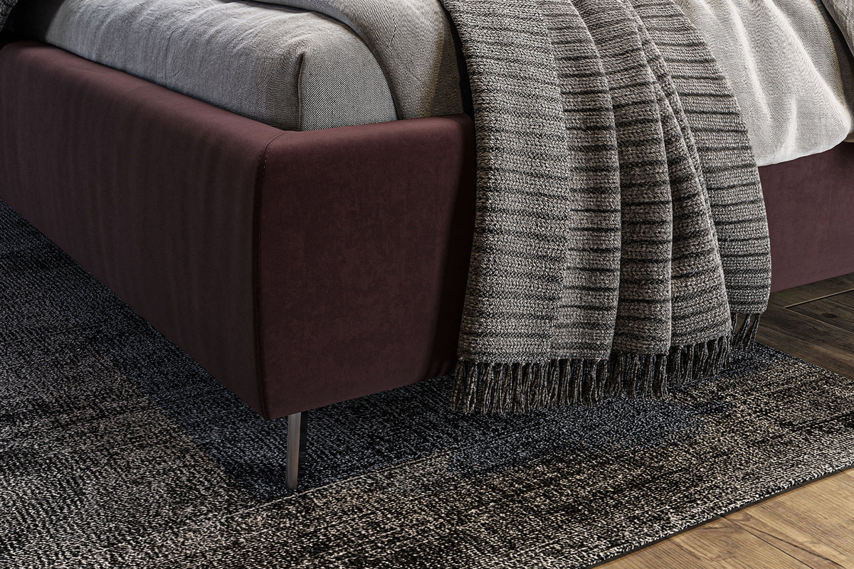 KAWOLA Bett ANNY Polsterbett Velvet purple