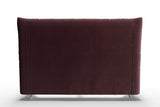 KAWOLA Bett ANNY Polsterbett Velvet purple