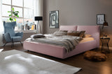 KAWOLA Bett HENRY Polsterbett Cord rosa