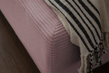 KAWOLA Bett HENRY Polsterbett Cord rosa