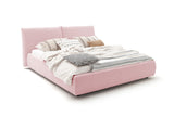 KAWOLA Bett HENRY Polsterbett Cord rosa