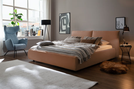 KAWOLA Bett HENRY Polsterbett Cord rost