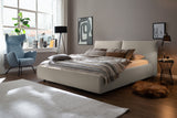 KAWOLA Bett HENRY Polsterbett Cord steingrau