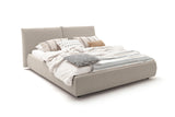 KAWOLA Bett HENRY Polsterbett Cord steingrau