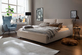 KAWOLA Bett HENRY Polsterbett Cord taupe