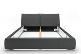 KAWOLA Bett HENRY Polsterbett Leder schwarz