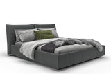 KAWOLA Bett HENRY Polsterbett Leder schwarz