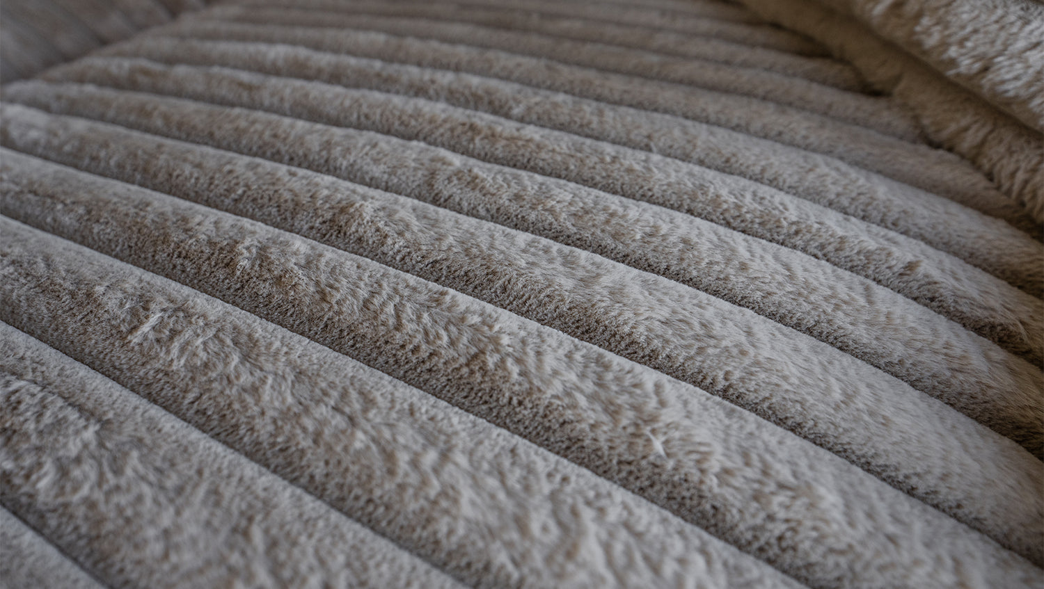 KAWOLA Big Sofa CADY Megacord taupe