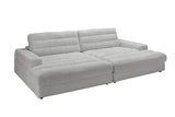 KAWOLA Big Sofa LANA Stoff grau