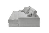 KAWOLA Big Sofa LANA Stoff grau