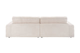 KAWOLA Big Sofa LANA Stoff weiß