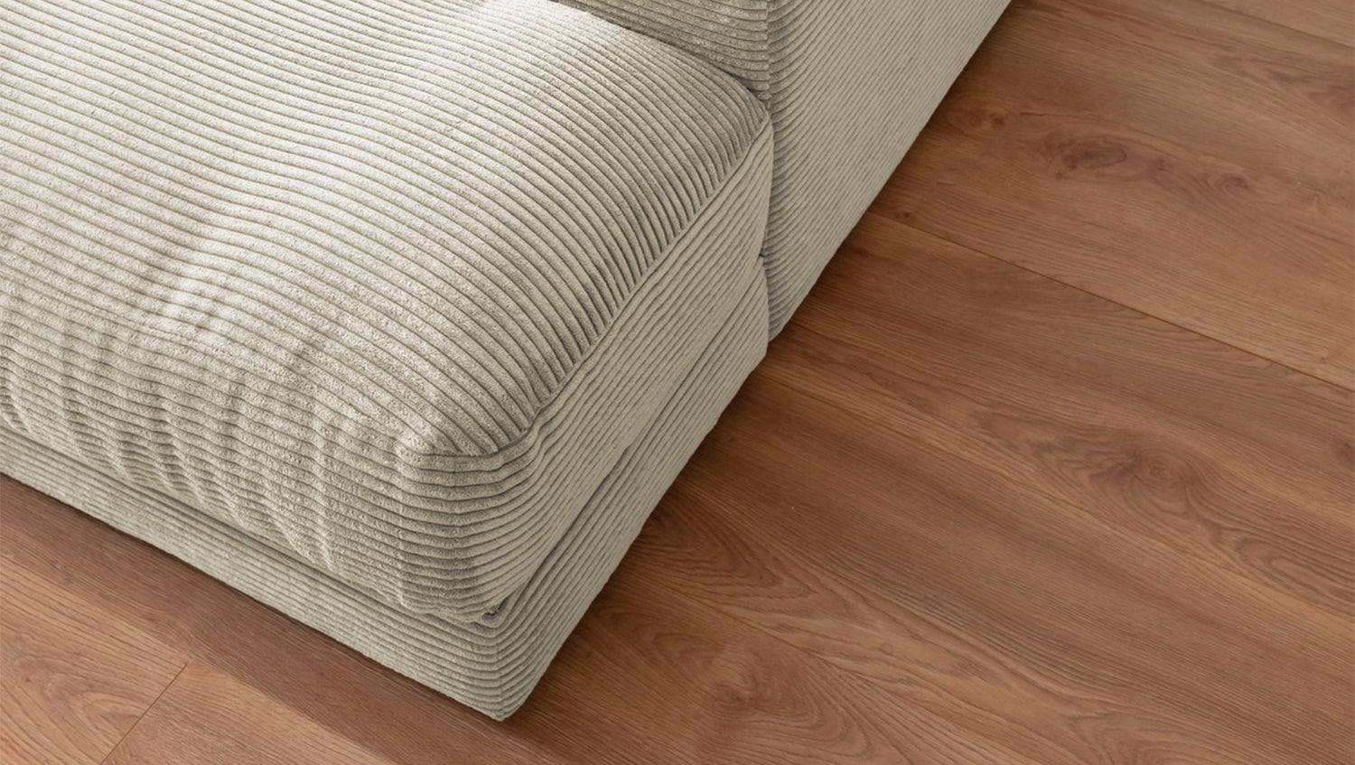 KAWOLA Big Sofa MADELINE Cord cremeweiß