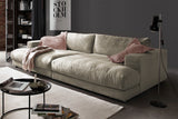 KAWOLA Big Sofa MADELINE Cord cremeweiß