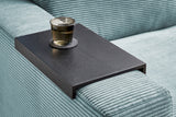 KAWOLA Big Sofa MADELINE Cord hellblau