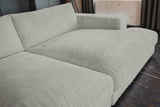 KAWOLA Big Sofa MADELINE Cord hellgrau
