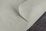 KAWOLA Big Sofa MADELINE Cord hellgrau