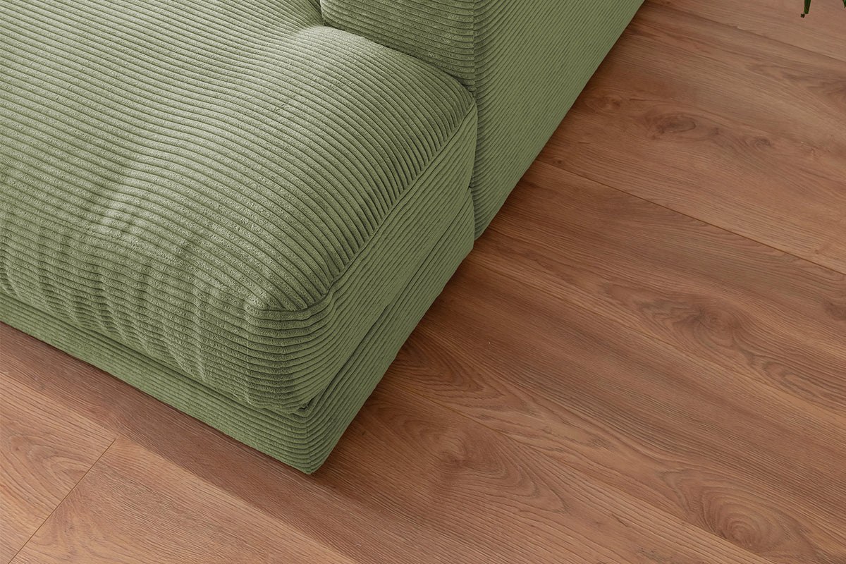 KAWOLA Big Sofa MADELINE Cord olivgrün