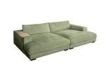 KAWOLA Big Sofa MADELINE Cord olivgrün