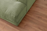 KAWOLA Big Sofa MADELINE Cord olivgrün