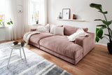 KAWOLA Big Sofa MADELINE Cord rosa