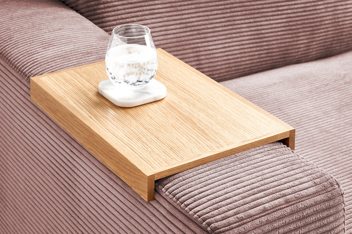 KAWOLA Big Sofa MADELINE Cord rosa
