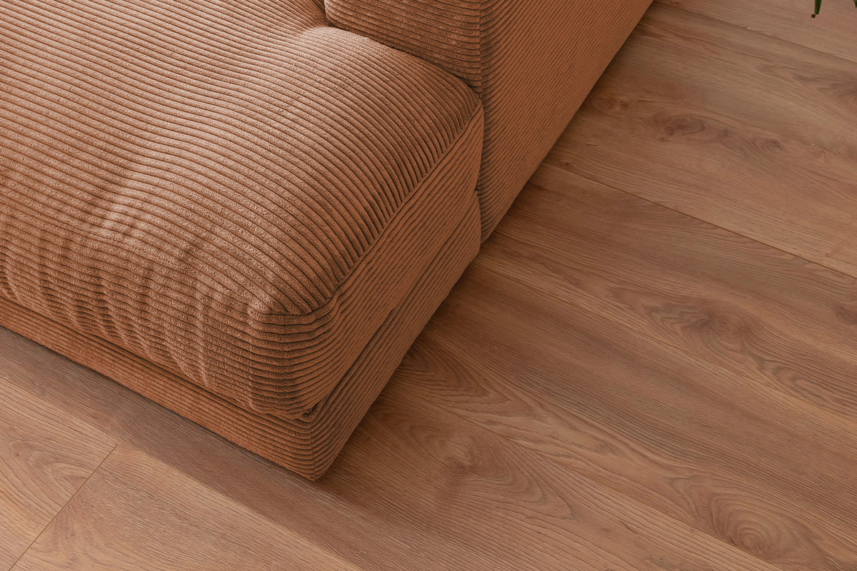 KAWOLA Big Sofa MADELINE Cord rost