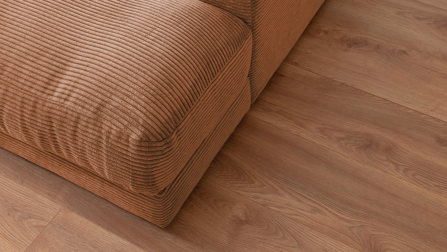 KAWOLA Big Sofa MADELINE Cord rost