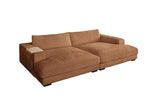 KAWOLA Big Sofa MADELINE Cord rost